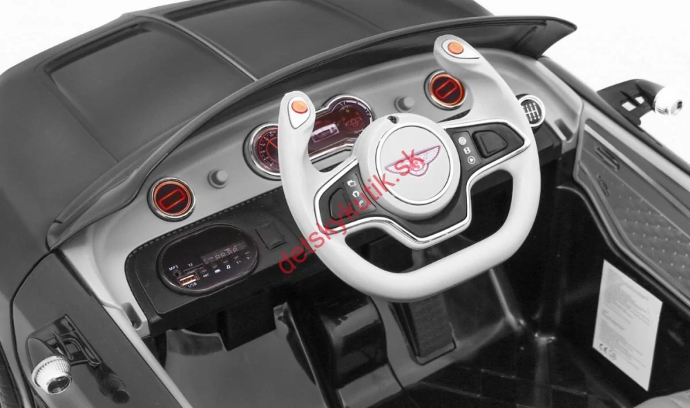 Elektrické autíčko BENTLEY EXP12, čierna farba