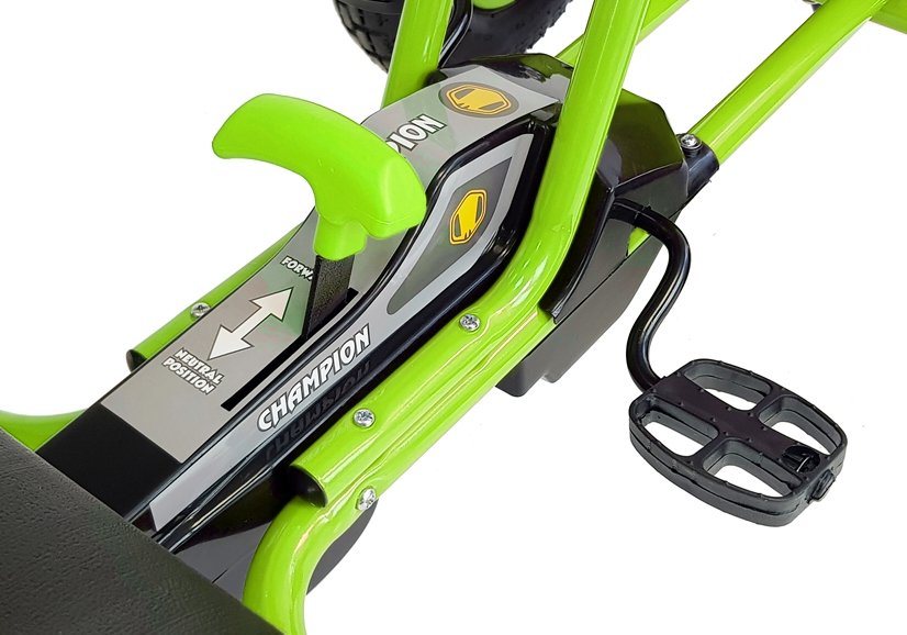 Kára na pedále CHAMPION, nafukovacie kolesá, zelená farba