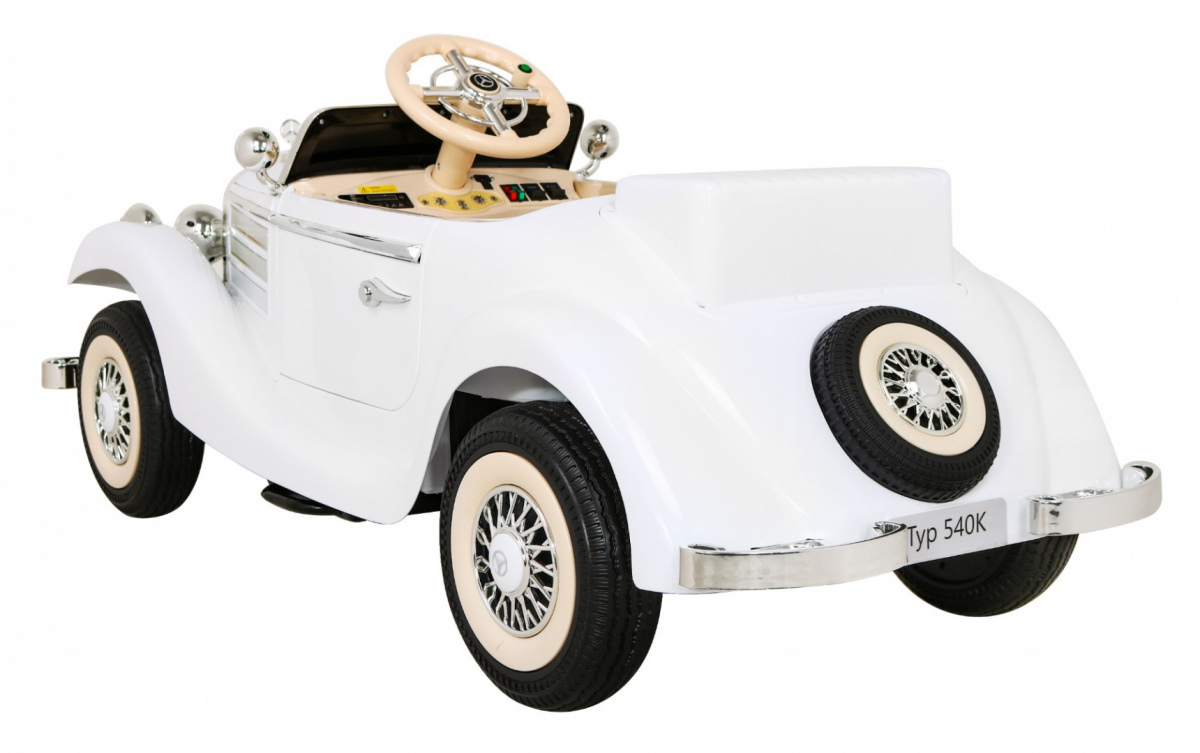 Elektrické autíčko Mercedes Typ 540A, 4x35W, zataženie 100kg, biela farba