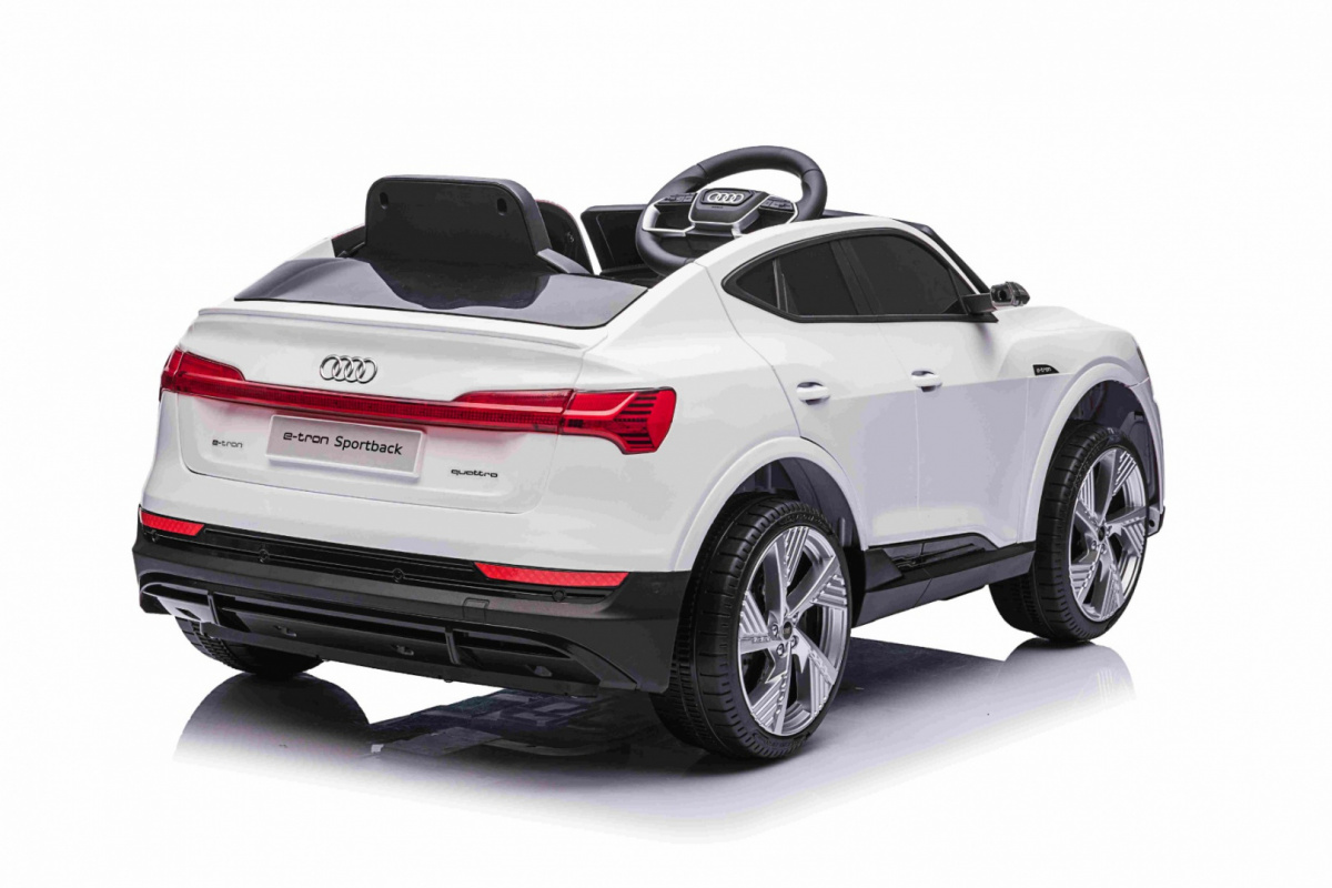 Elektrické autíčko Audi E-Tron Sportback, biela farba