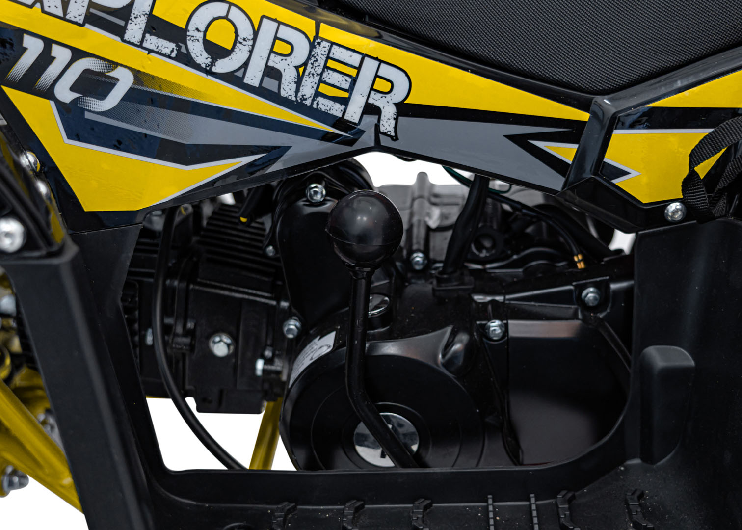 Benzínová štvorkolka EXPLORER 110CC, žltá farba