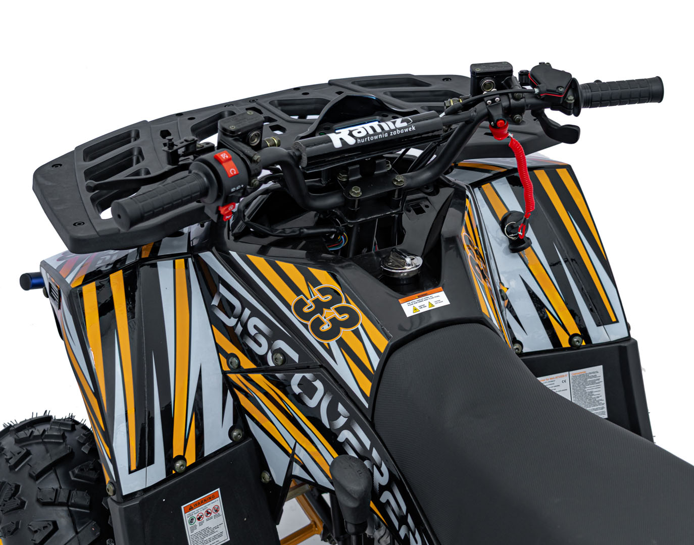 Benzínová štvorkolka DISCOVERER 125CC, oranžová farba 