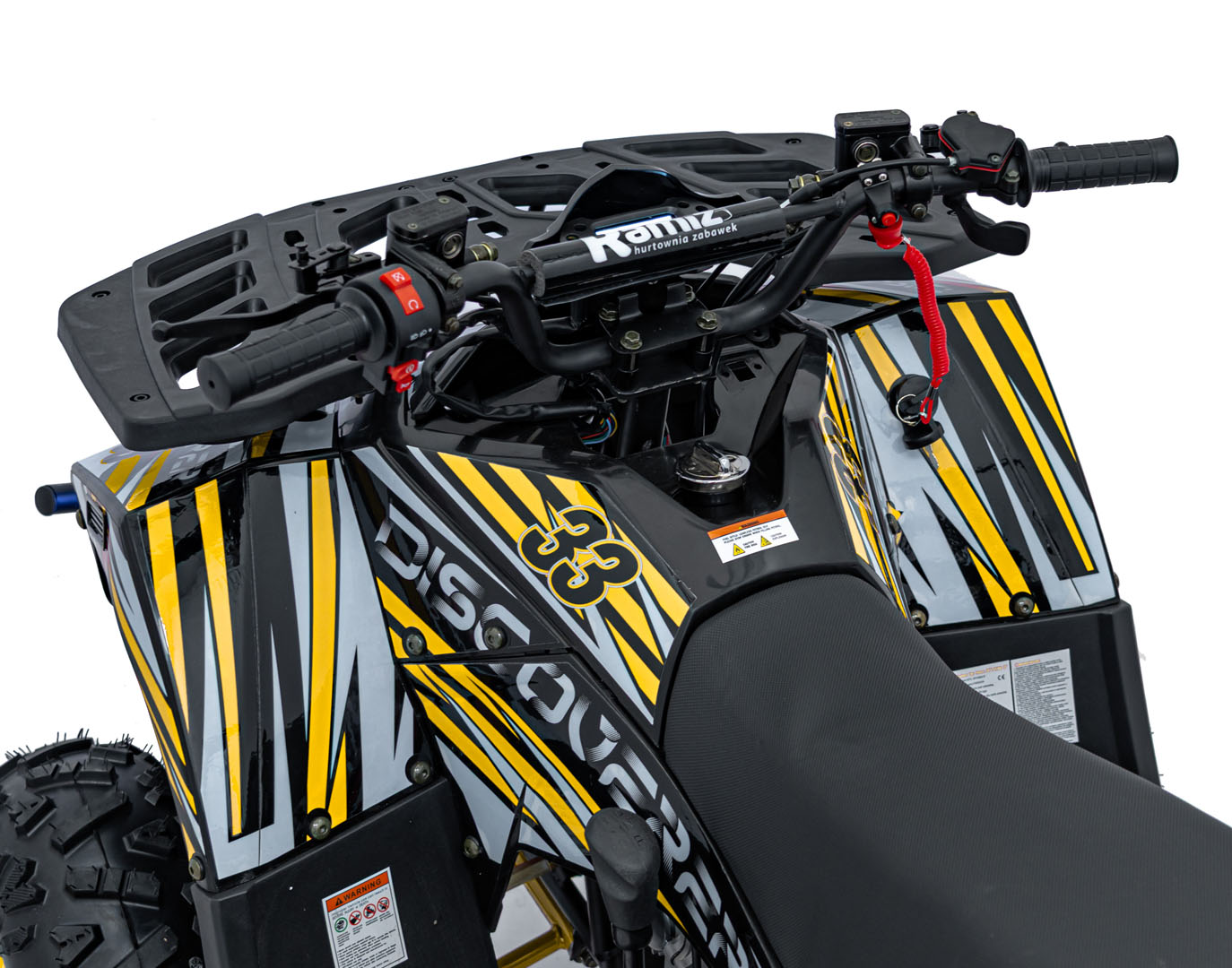 Benzínová štvorkolka DISCOVERER 125CC, žltá farba 