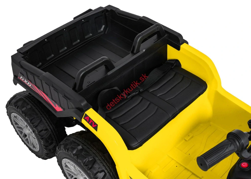 Elektrický pracovný štvorkolesový traktor, štvorkolka Sport TX ATV – Žltý