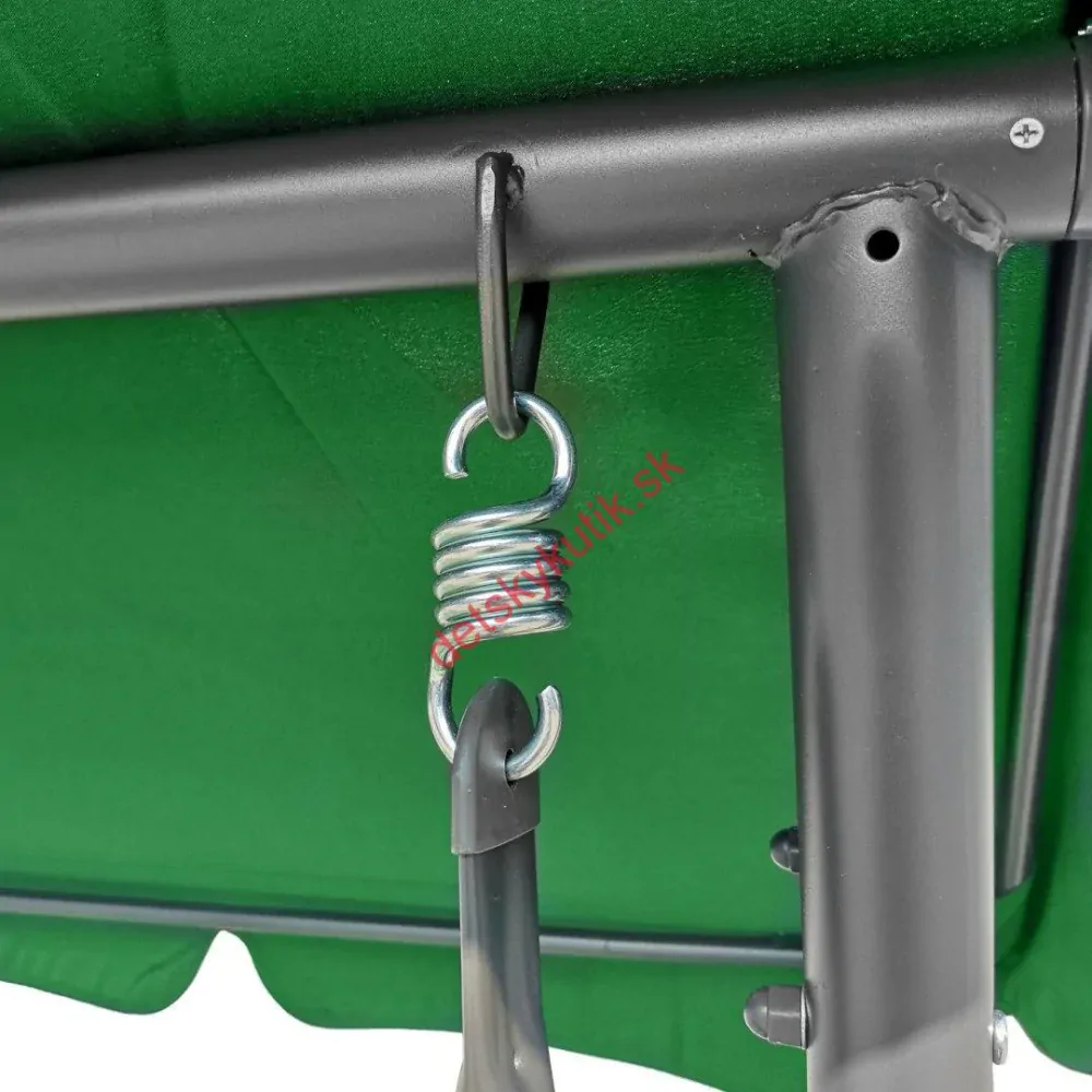 Záhradná hojdačka polohovateľná, vzor motýle, 2 v 1