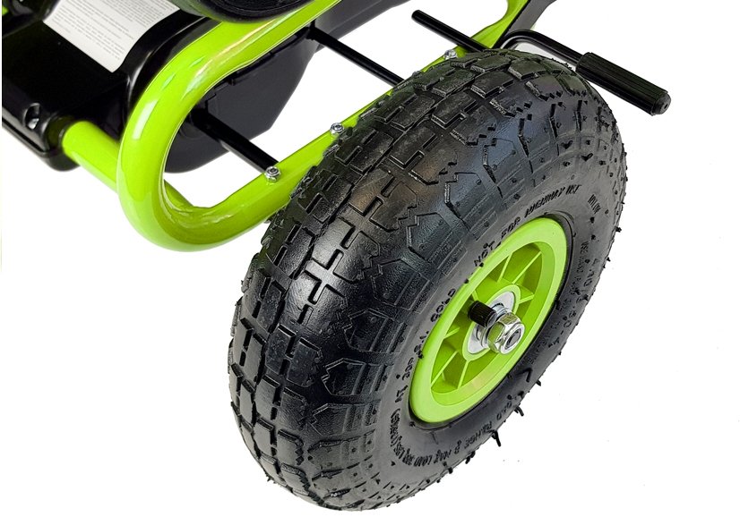 Kára na pedále CHAMPION, nafukovacie kolesá, zelená farba