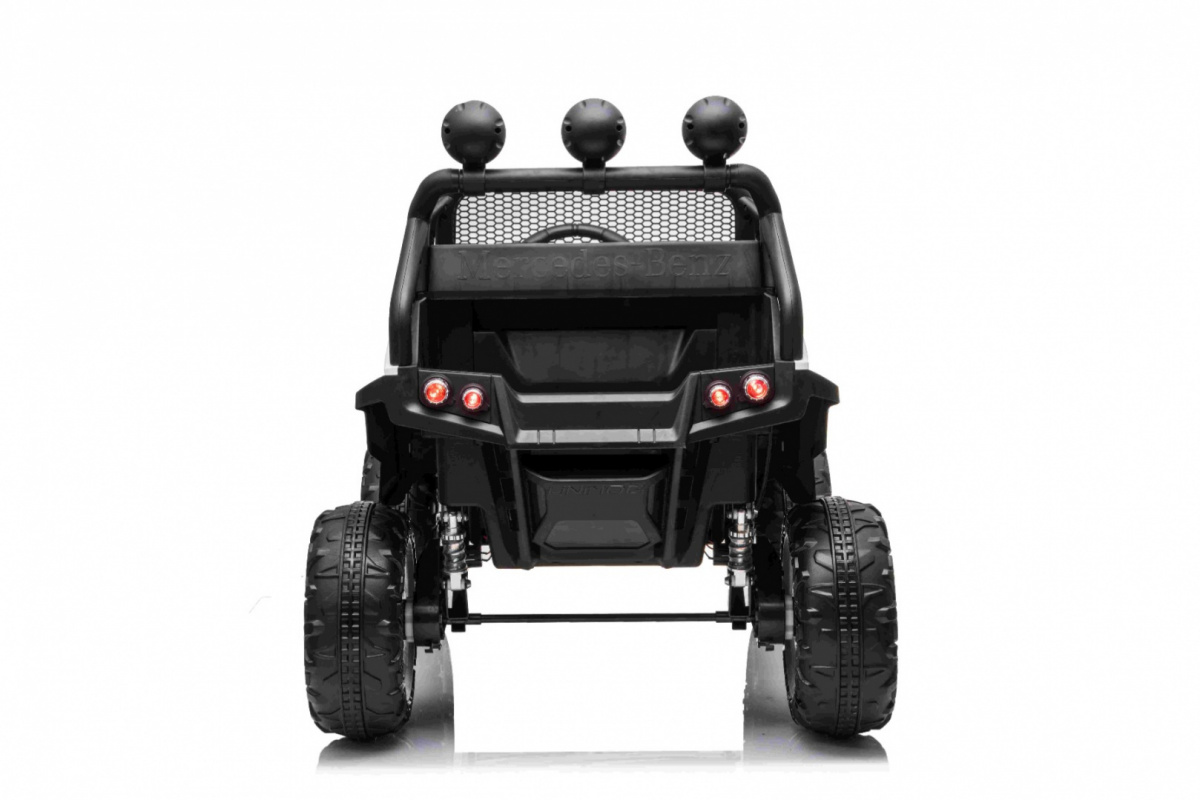 Elektrické autíčko Mercedes BENZ UNIMOG 4x35W, biela farba