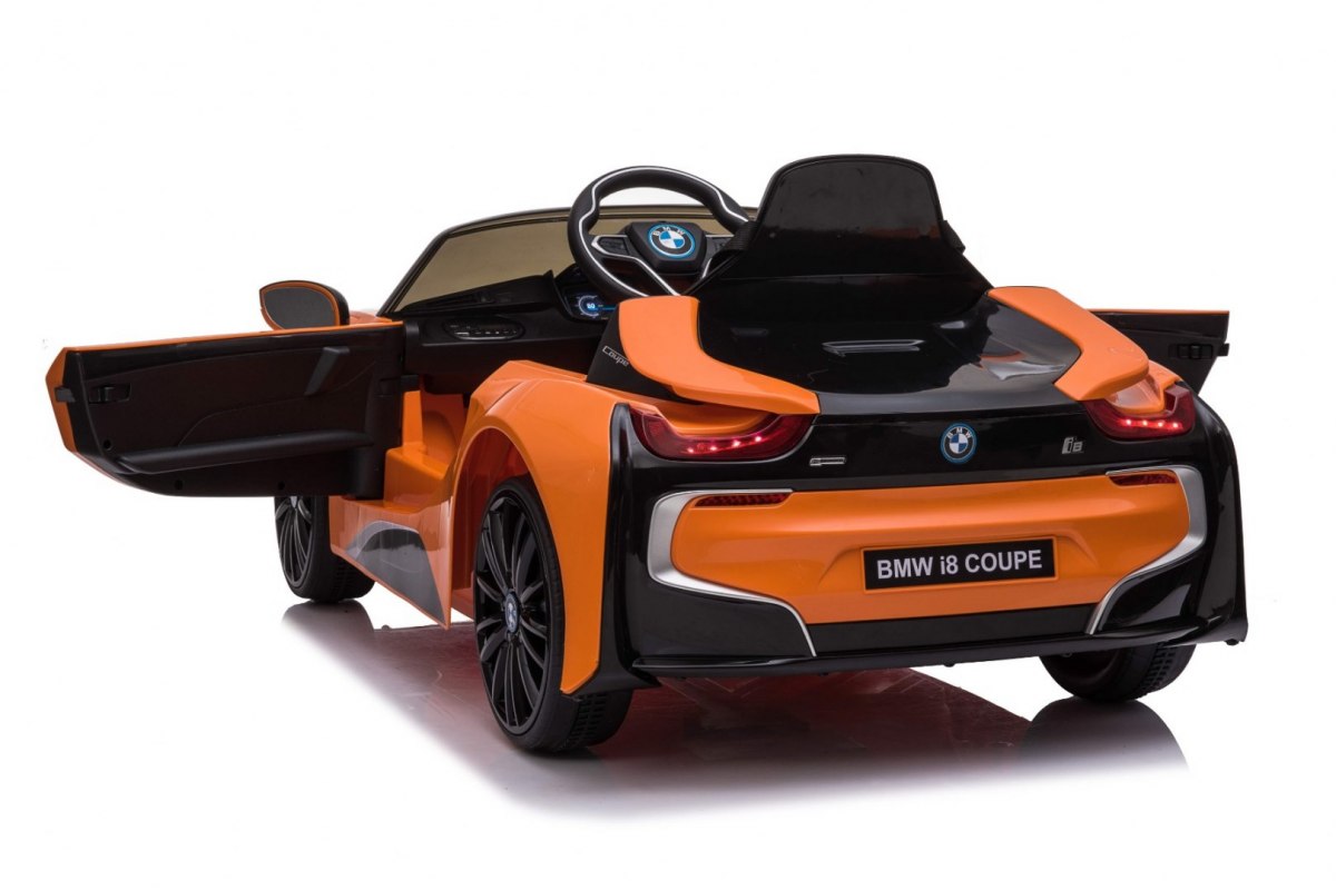 Elektrické autíčko BMW I8 LIFT, oranžová farba