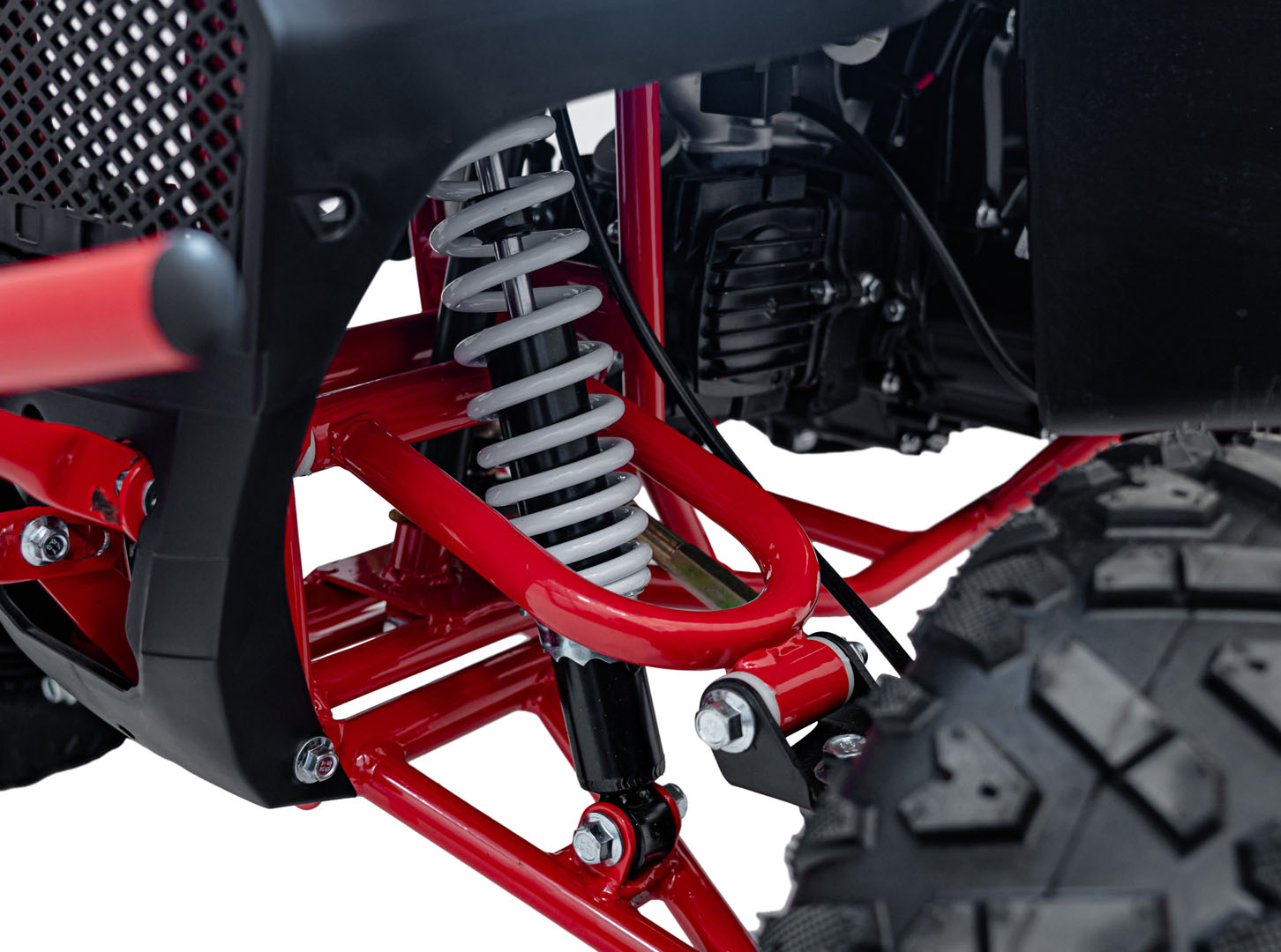 Benzínová štvorkolka EXPLORER 110CC, červená farba