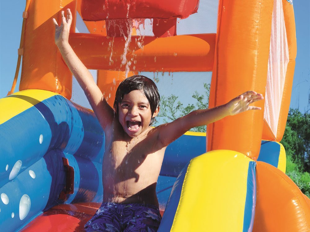 Bestway Nafukovacie ihrisko so šmýkľavkou 365x320cm