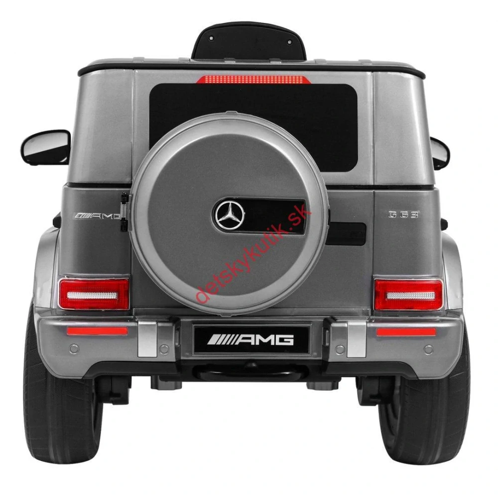 Elektrické autíčko Mercedes G63, strieborný lakovný