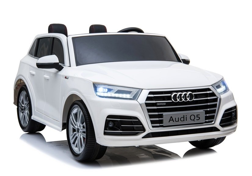 Elektrické autíčko AUDI Q5- 4x4, Dvojmiestne, biela farba