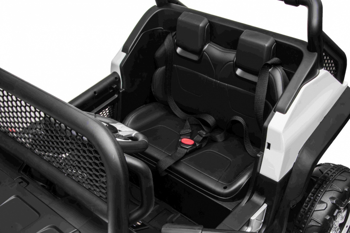 Elektrické autíčko Mercedes BENZ UNIMOG 4x35W, červená farba