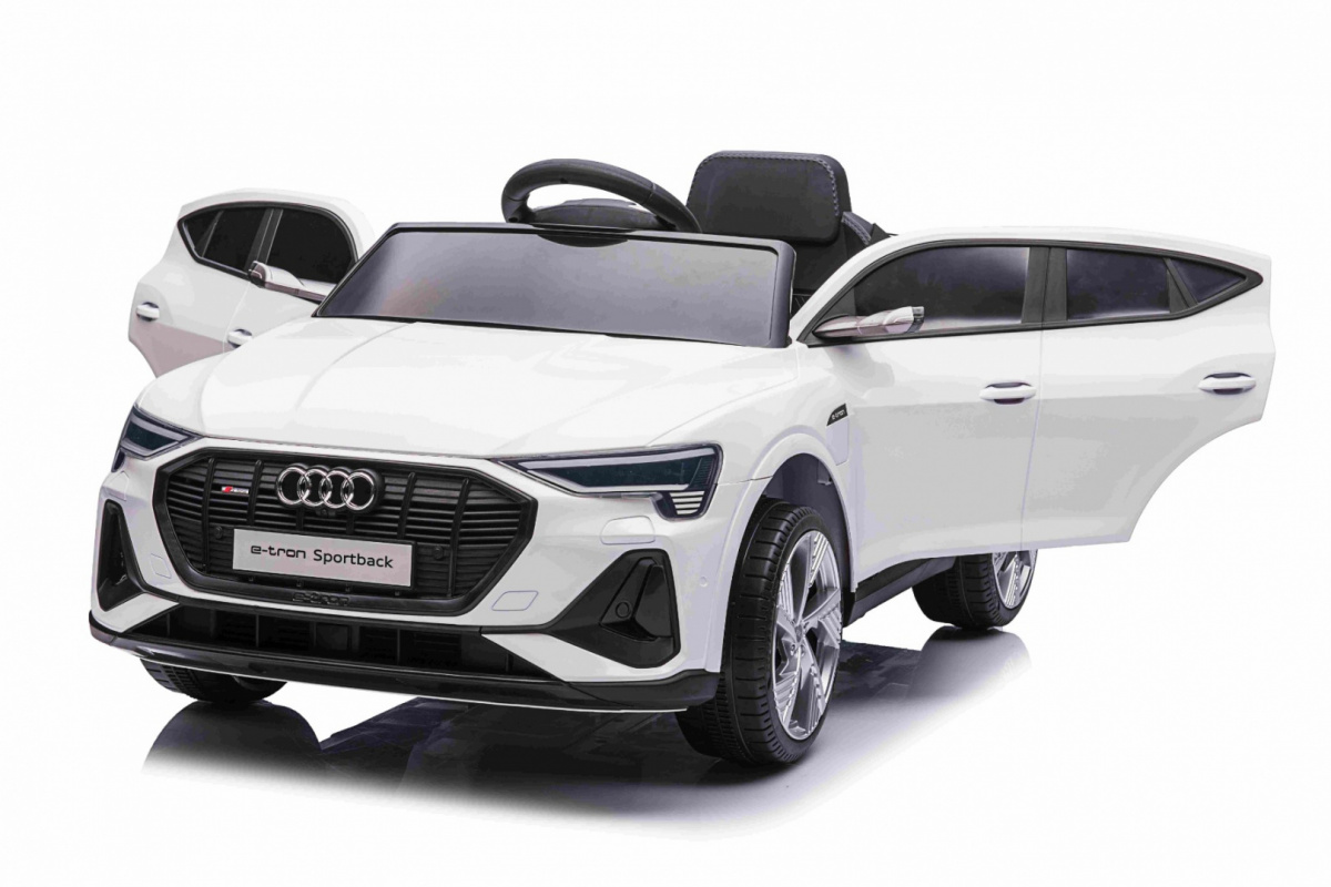 Elektrické autíčko Audi E-Tron Sportback, biela farba
