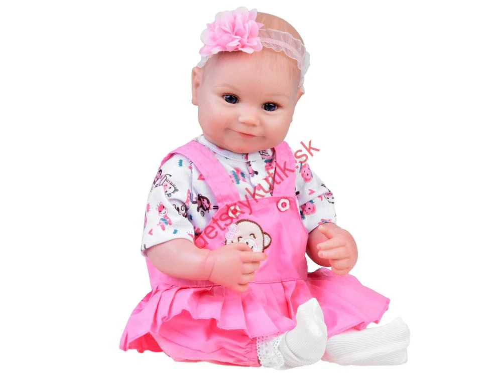 Rozkošná realistická bábika 50cm + fľaška + plienka