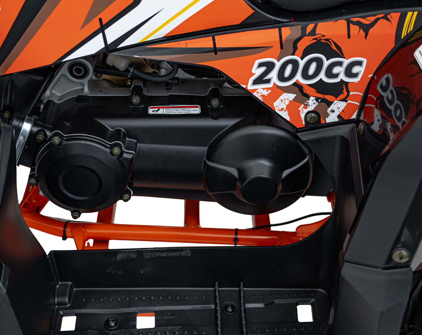 Benzínová štvorkolka PRO RIDER 200CC, oranžová farba