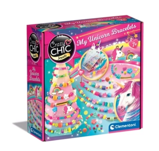 Crazy Chic – Sada korálikov Náramky s jednorožcom Clementoni