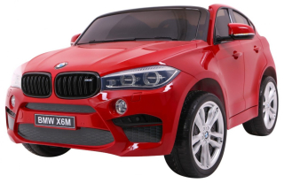 Elektrické autíčko BMW X6M XXL, dvojmiestne, červená lakovaná farba 