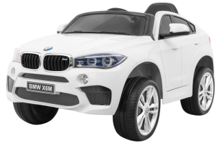Elektrické autíčko BMW X6M, biela farba