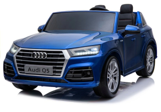 Elektrické autíčko AUDI Q5- 4x4, Dvojmiestne, MP4 LCD Panel, modrá lakovaná farba