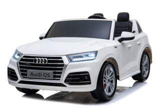 Elektrické autíčko AUDI Q5- 4x4, Dvojmiestne, biela farba