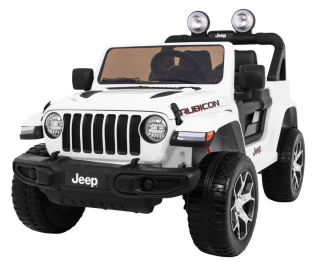 Elektrické autíčko Jeep Wrangler Rubicon 4x45W, biela farba