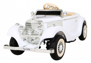 Elektrické autíčko Mercedes Typ 540A, 4x35W, zataženie 100kg, biela farba